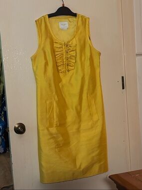 Kate Spade Sleeveless Ruffle-Front Shift Dress